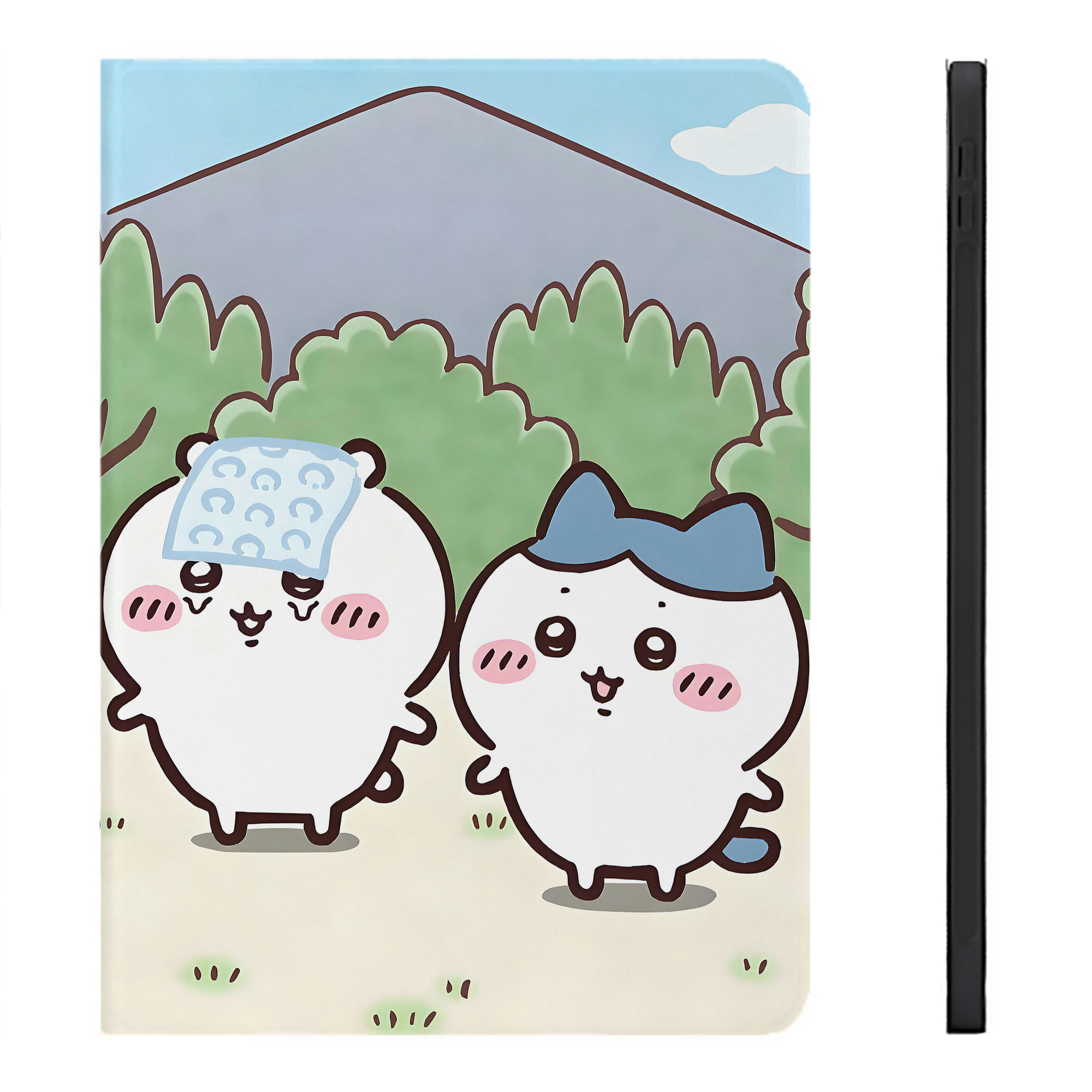 （画像用） ちいかわ Chii-kawa IPadケース ペンホルダー付き ブックスタイルデザイン